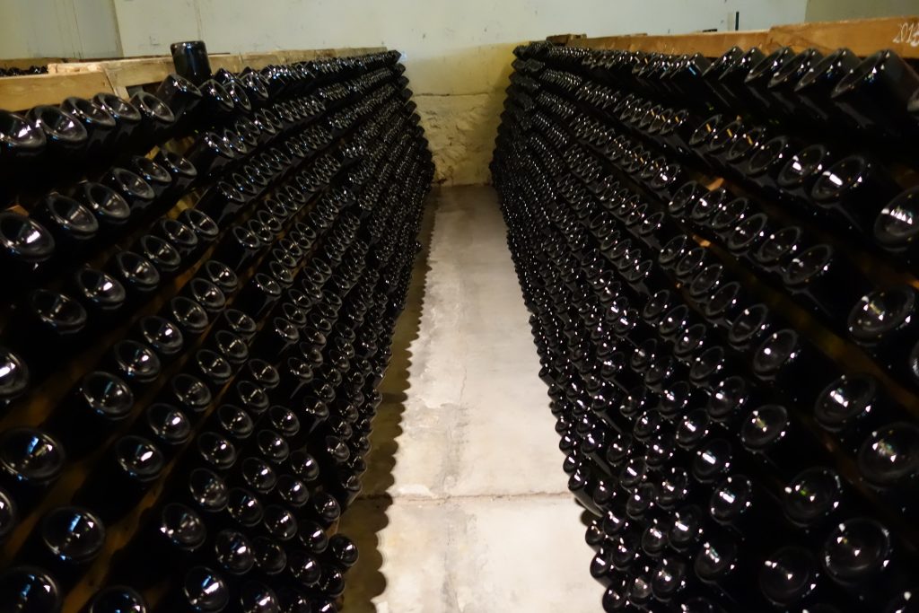 Wine aging at Bodega Lagarde