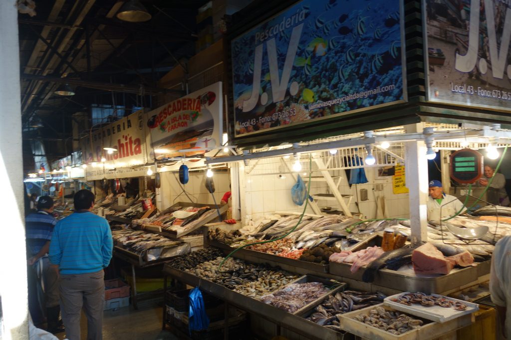 Fish market at Mercado Central