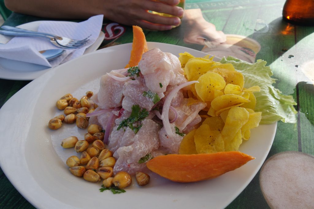 Amazing Peruvian ceviche