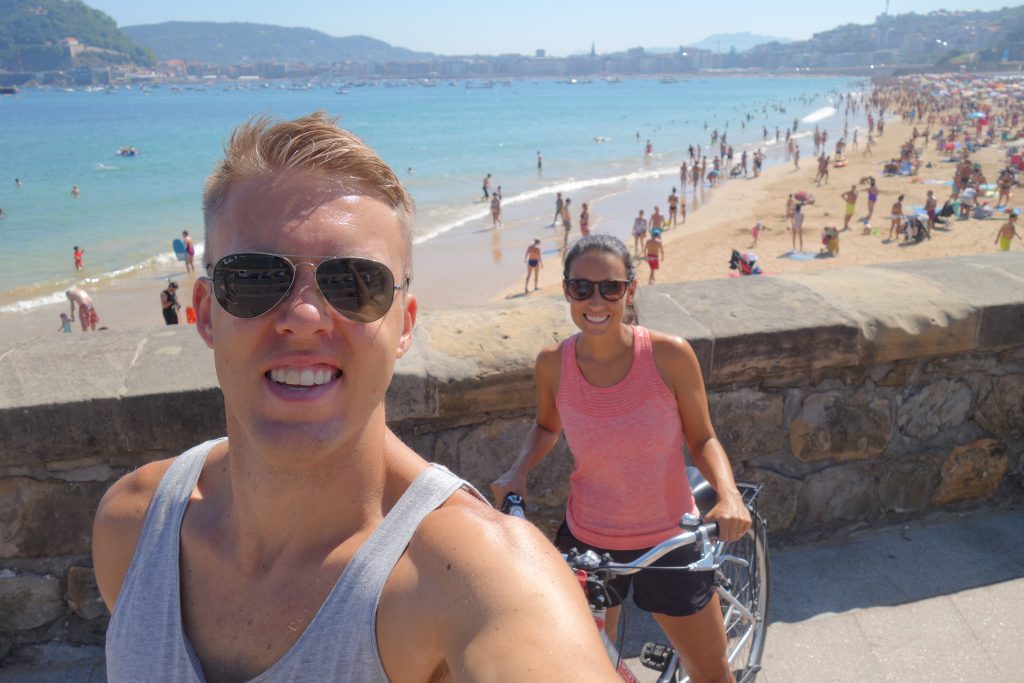 Two buddies on bikes